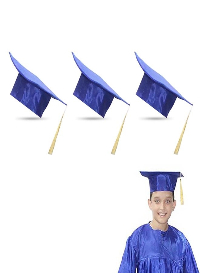 قبعة تخرج من كاكو فانسي دريسز لحفلات التخرج - أزرق، مقاس واحد، للجنسين (عبوة من 3 قطع)